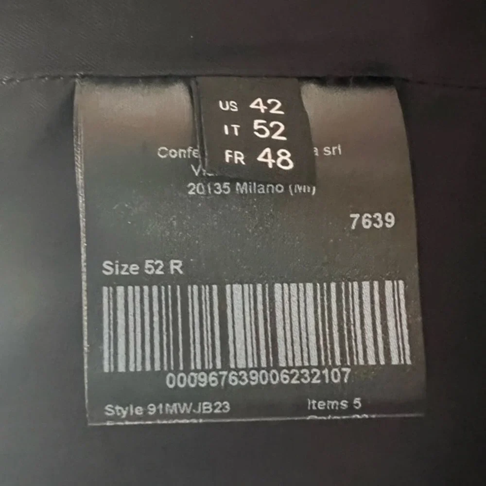 Calvin Klein Black Wool Tuxedo Dinner Jacket Size 42R New